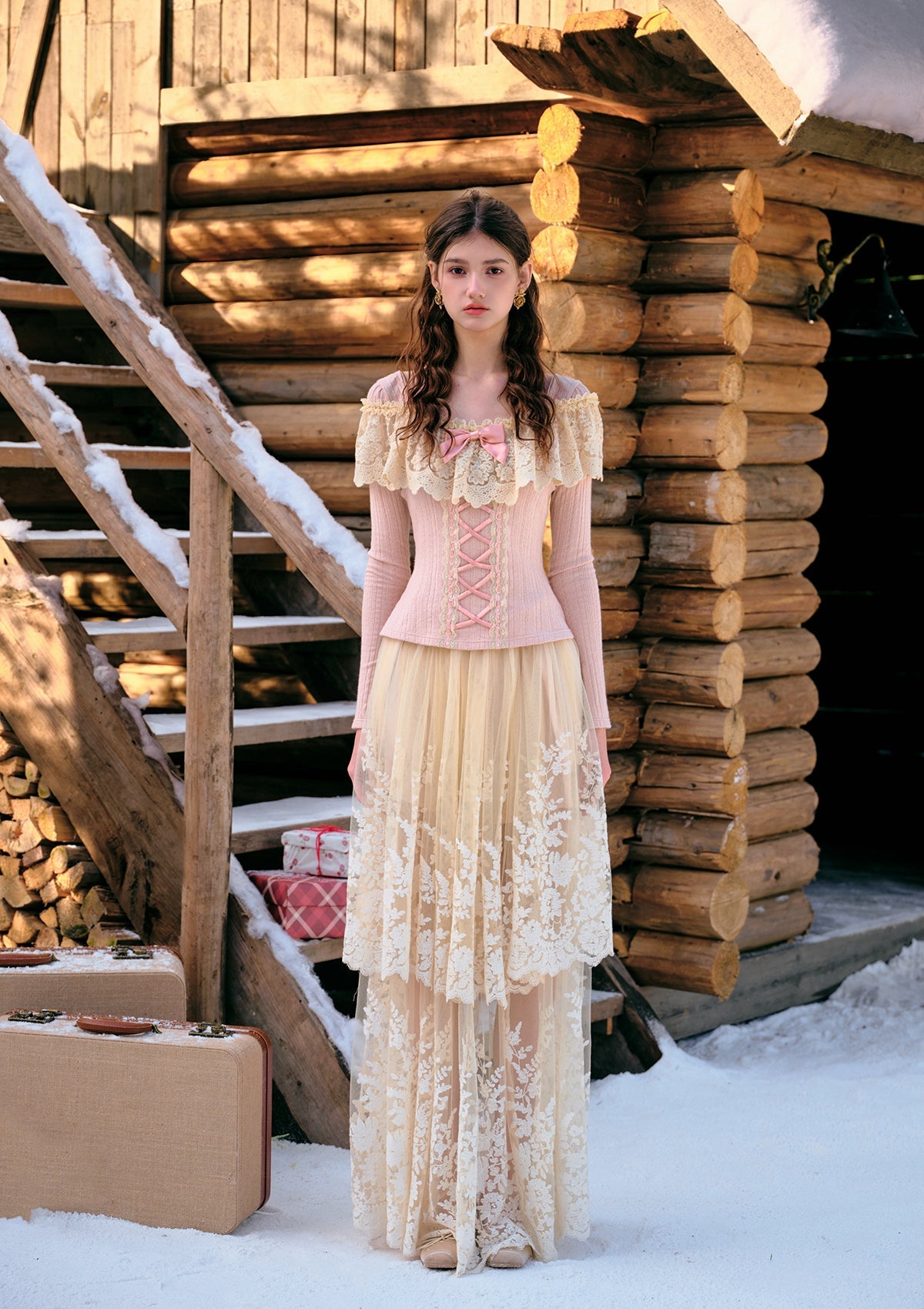 Warm Winter &amp; Sweet Chestnut Knit Top
