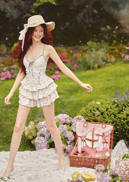 Blue Cherry Blossom Dress