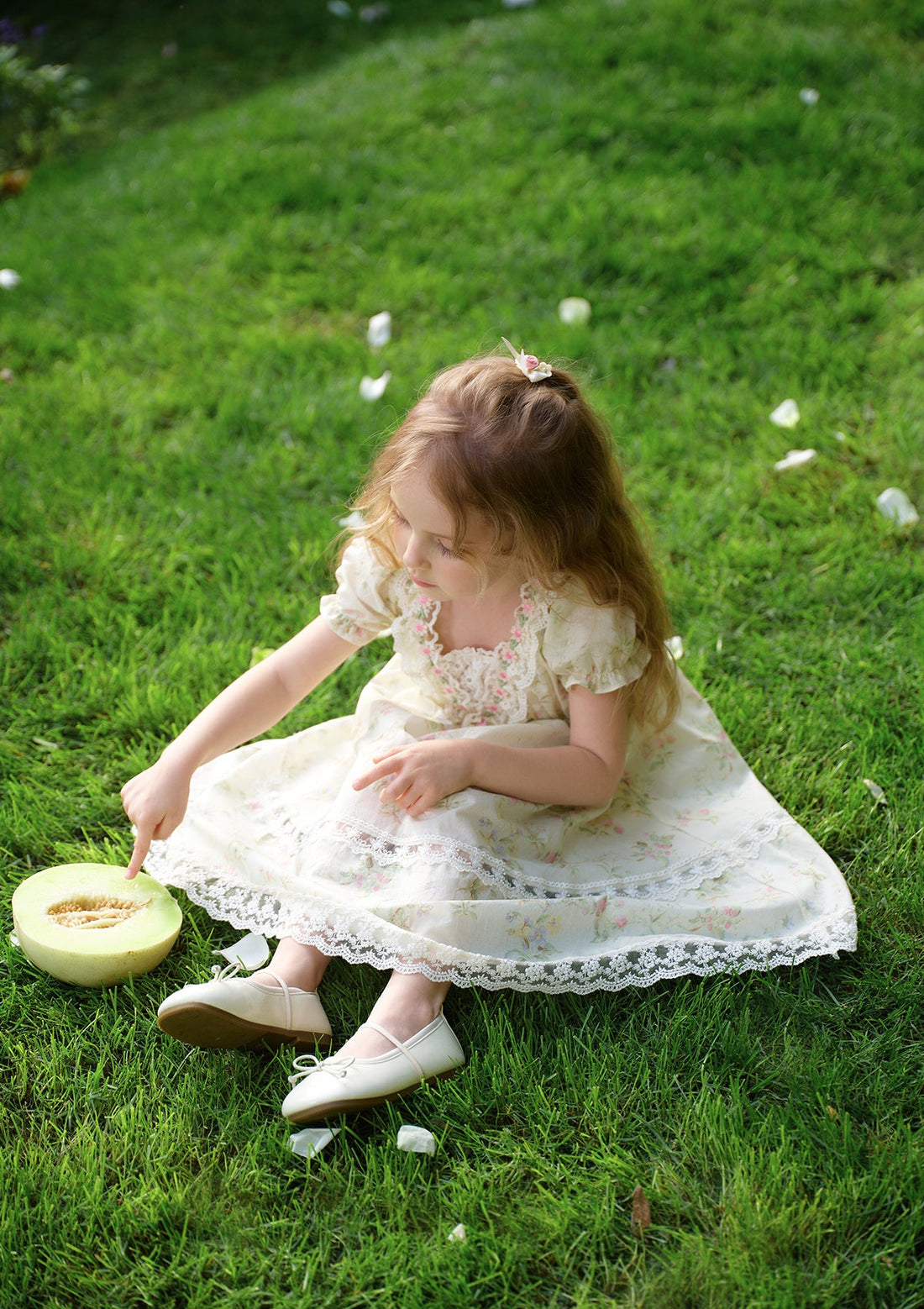 Toddler Girl Garden Tea Party Corset Dress