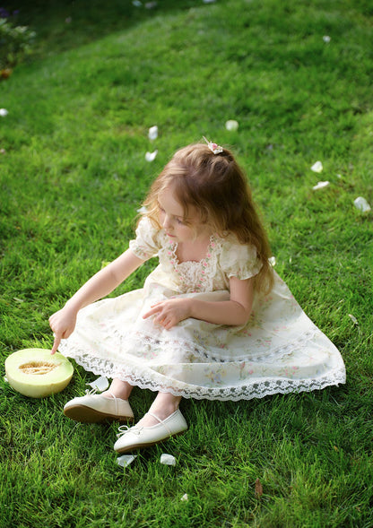 Toddler Girl Garden Tea Party Corset Dress