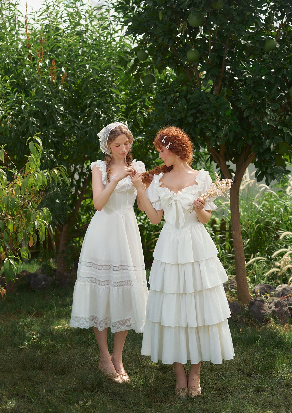 &quot;Pure White&quot; Coral Island Corset Dress