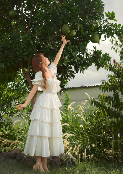 &quot;Pure White&quot; Coral Island Corset Dress
