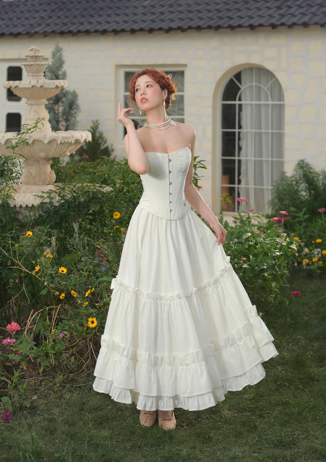 &quot;Pure White&quot; Cynthia Skirt
