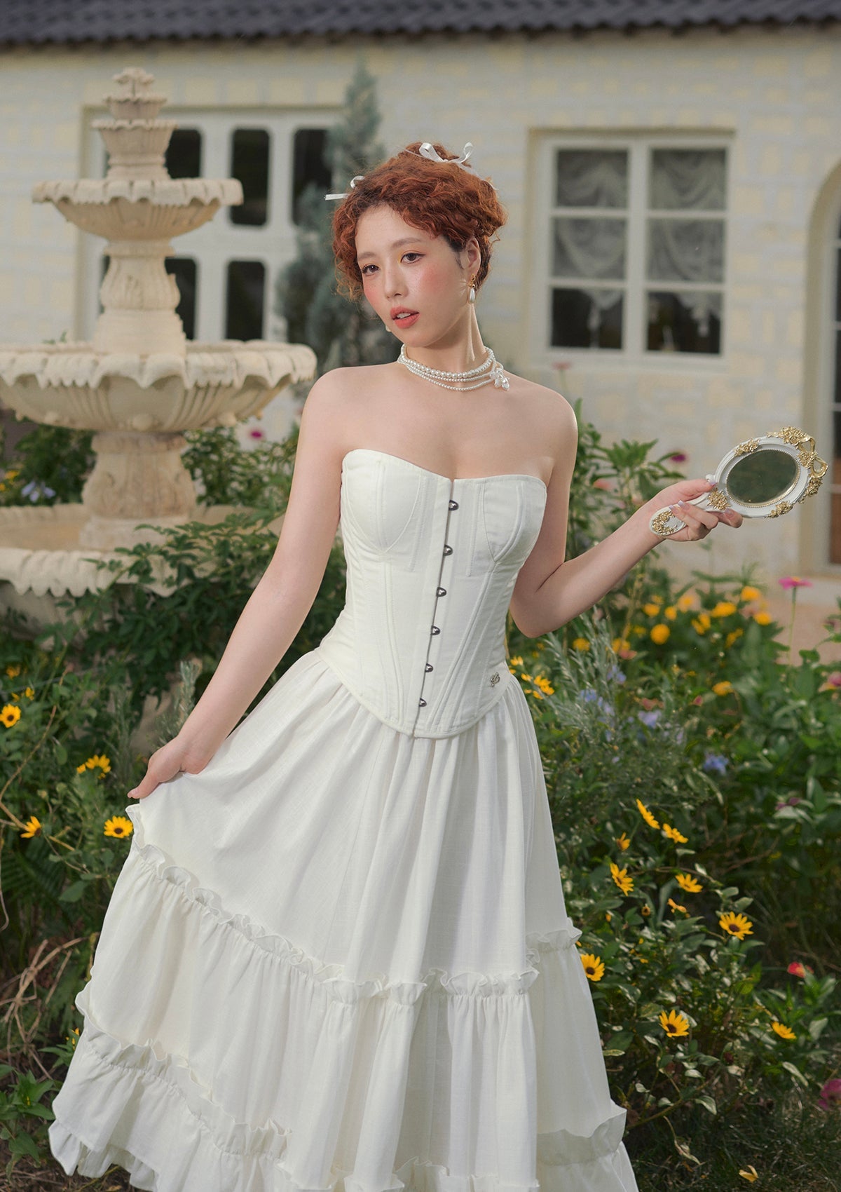&quot;Pure White&quot; Cynthia Skirt
