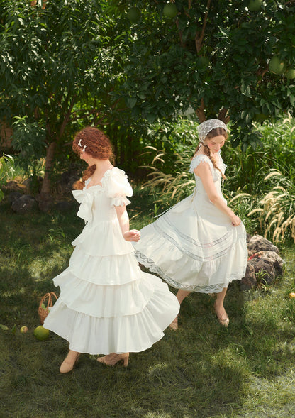&quot;Pure White&quot; Garnet Corset Dress