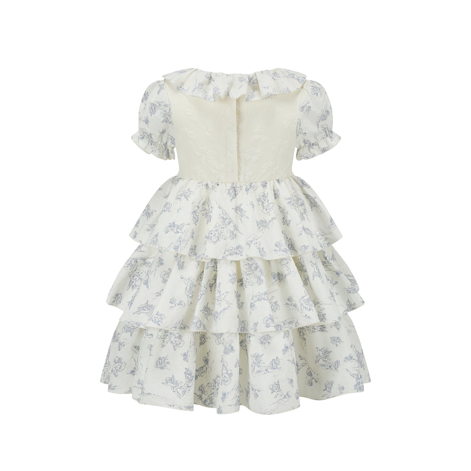 Toddler Girl Blue Dollhouse Corset Dress