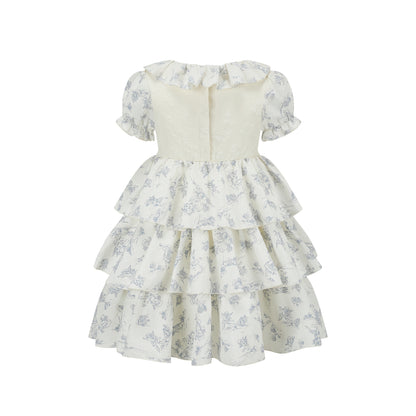 Toddler Girl Blue Dollhouse Corset Dress