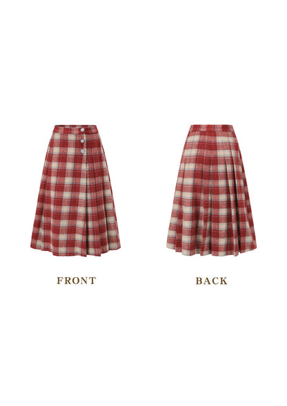 Curve &amp; Plus Rosey Christmas Cottage Skirt