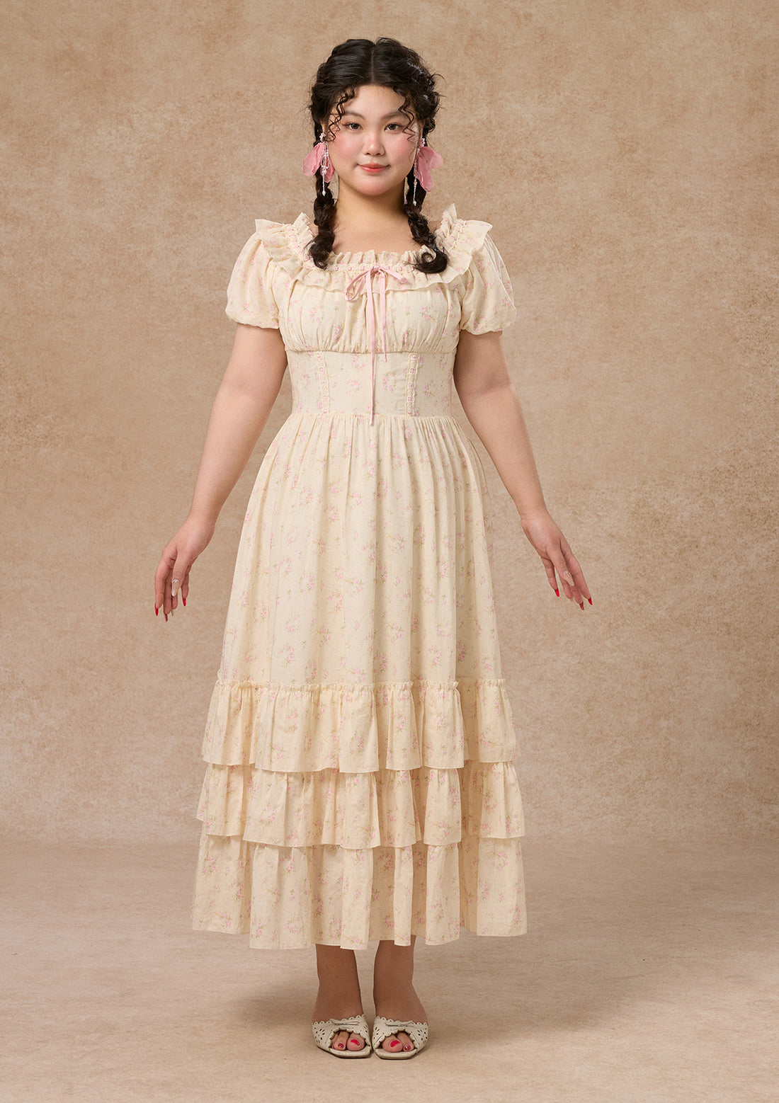 Curve&amp;Plus Flower&amp;Poetry Corset Dress