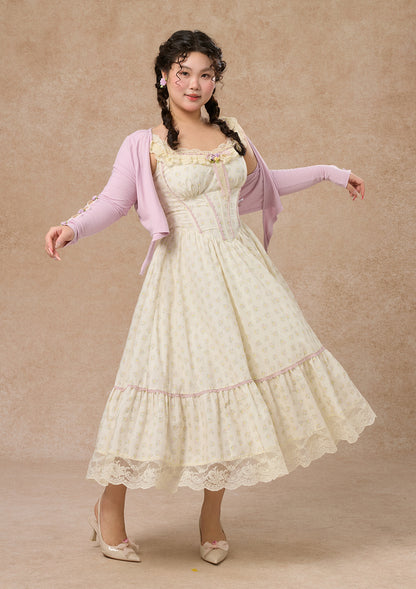 Curve&amp;Plus Cream Clove Dress