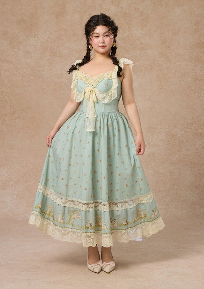Curve&amp;Plus Woodland Fairy Corset Dress (sleeveless)