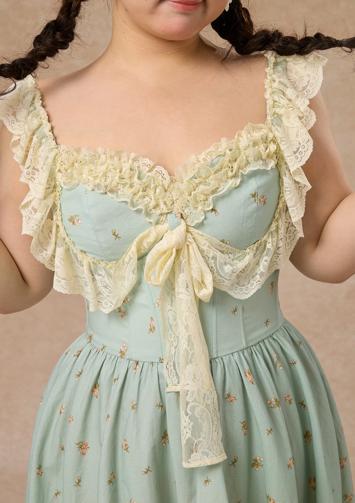 Curve&amp;Plus Woodland Fairy Corset Dress (sleeveless)