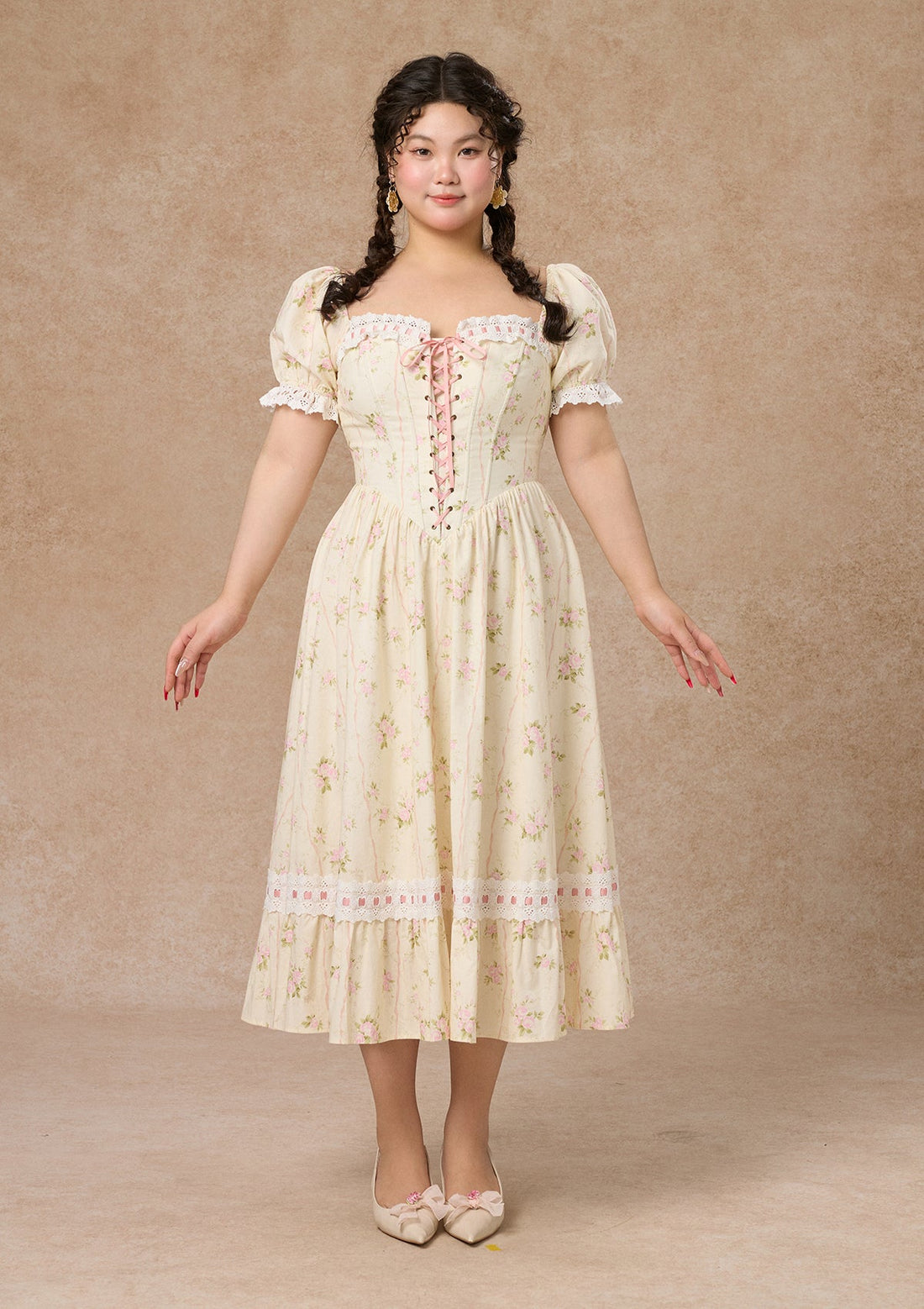 Curve &amp; Plus Kapok Diary Corset Dress