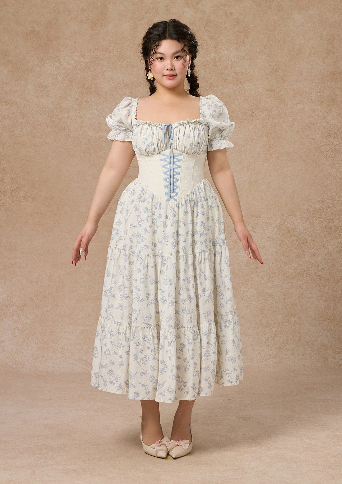 Curve&amp;Plus Blue Dollhouse Corset Dress (Long)