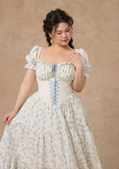 Curve&amp;Plus Blue Dollhouse Corset Dress (Long)