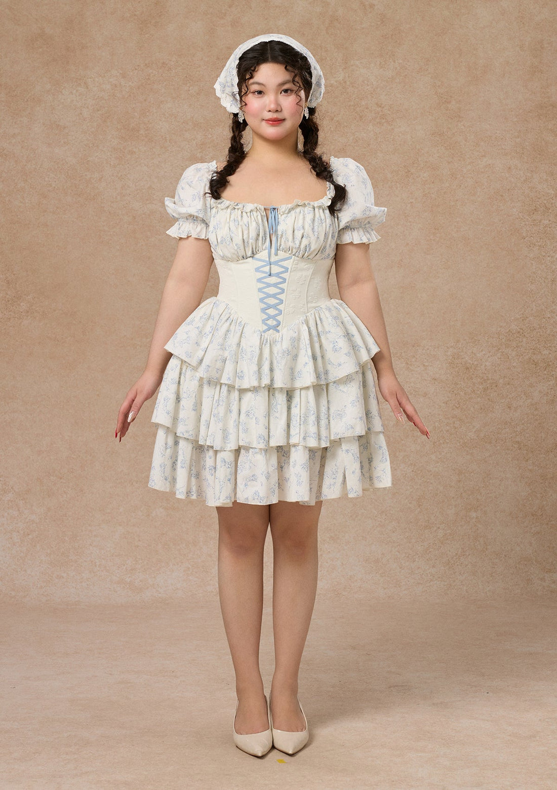 Curve&amp;Plus Blue Dollhouse Corset Dress (Short)