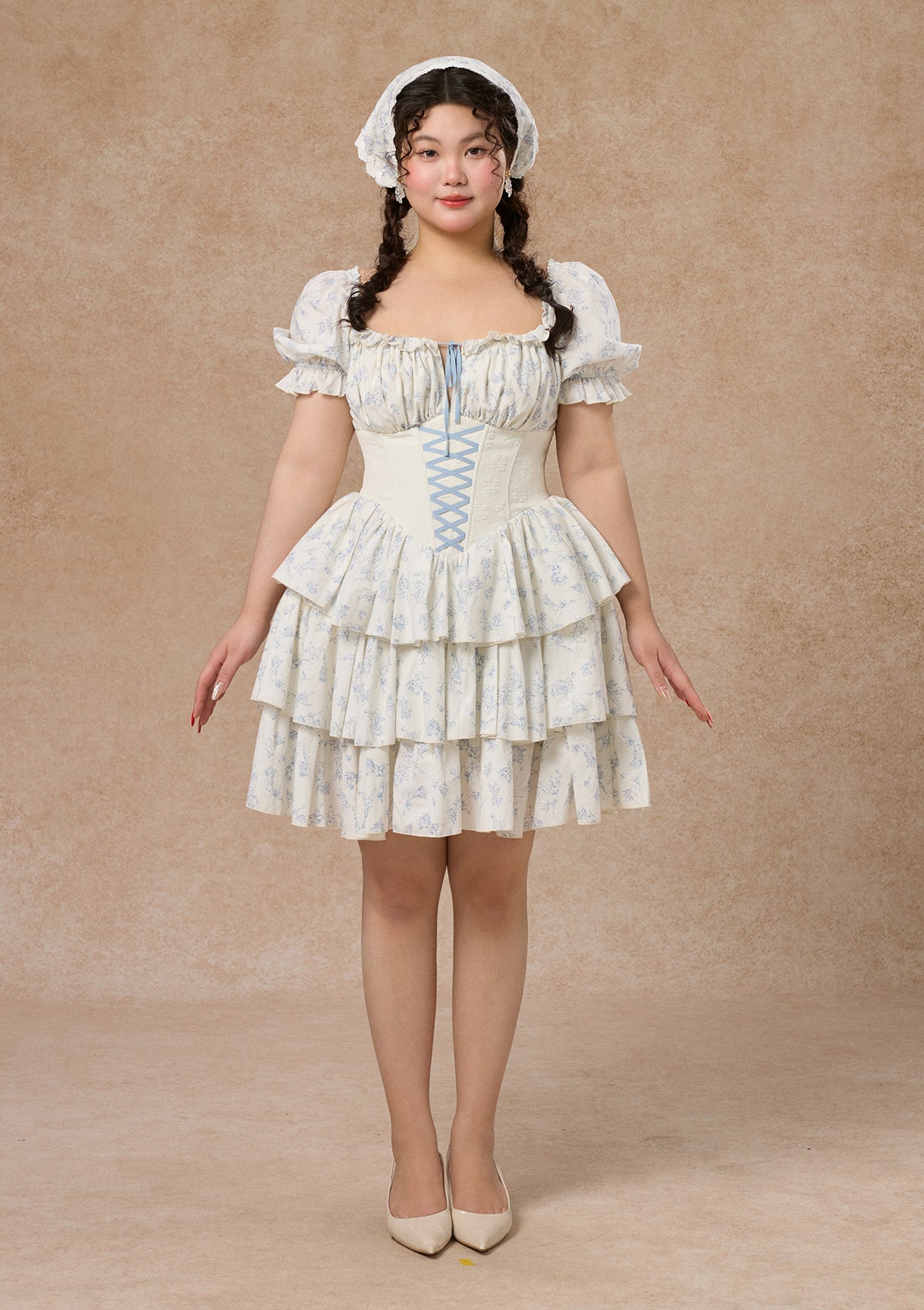 Curve&amp;Plus Blue Dollhouse Corset Dress (Short)