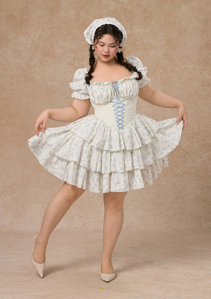 Curve&amp;Plus Blue Dollhouse Corset Dress (Short)