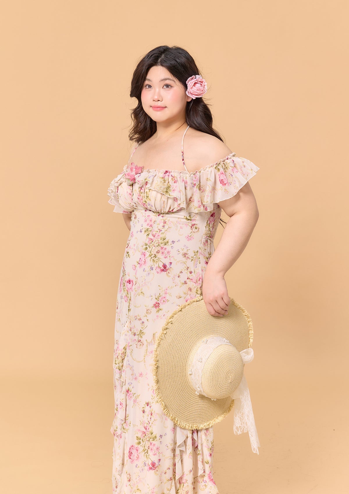 Curve &amp; Plus Blooming in the Sun Dress