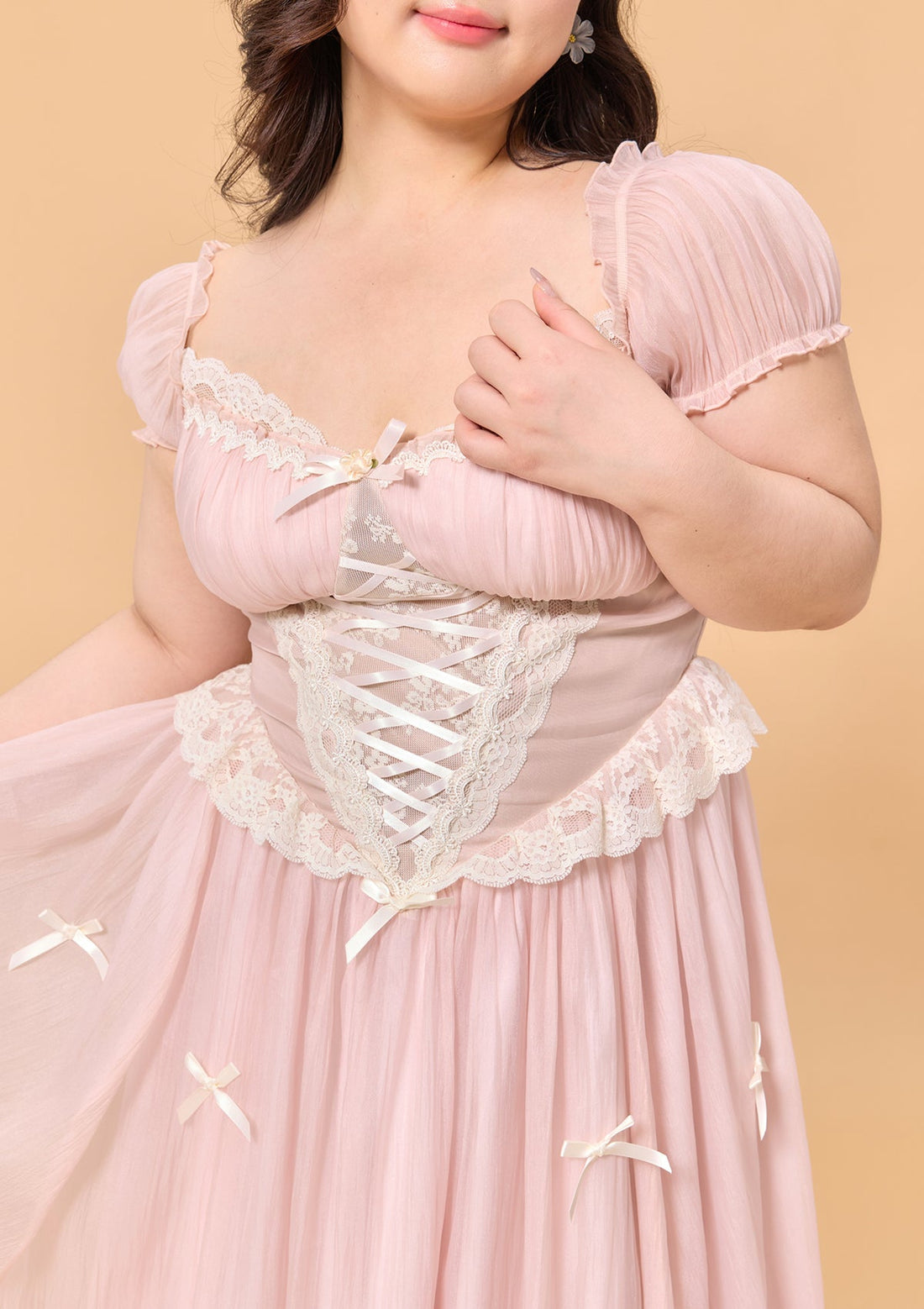 Curve &amp; Plus Pink Mist Fairy Dress