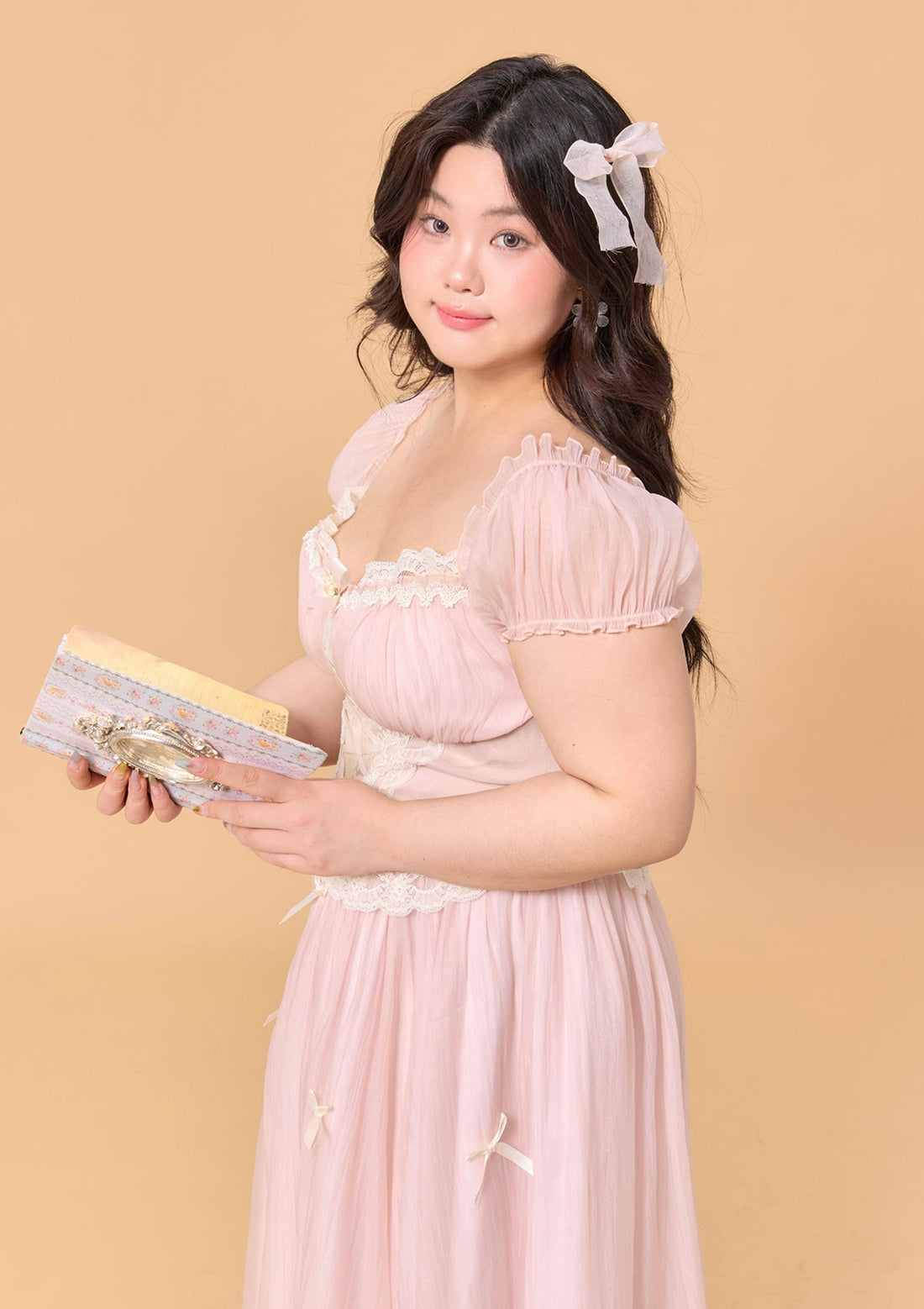 Curve &amp; Plus Pink Mist Fairy Dress