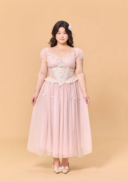 Curve &amp; Plus Pink Mist Fairy Dress