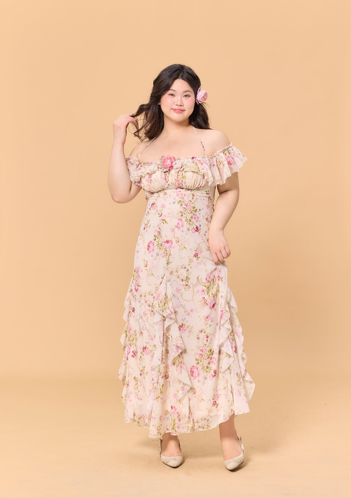 Curve &amp; Plus Blooming in the Sun Dress