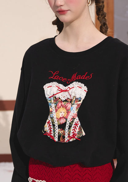 Curve &amp; Plus Berry Brownie Hoodie