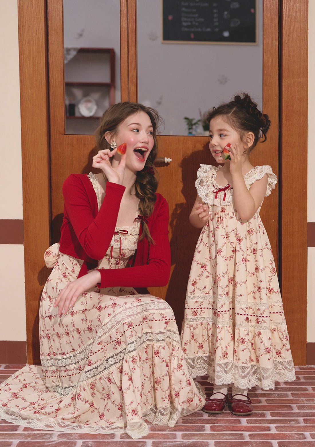 Toddler Girl Red Garnet Dress