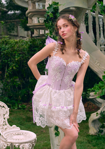 Curve &amp; Plus Ice Grape Corset