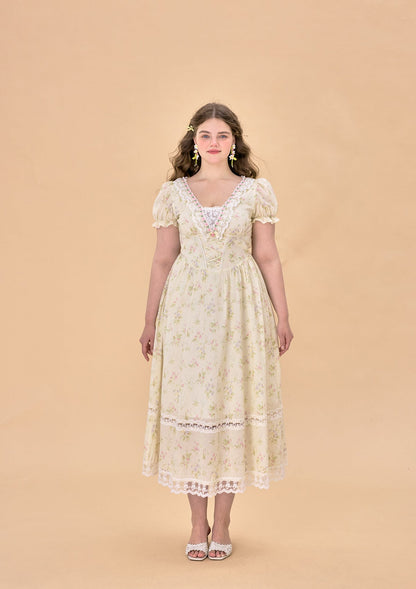 Curve &amp; Plus Garden Tea Party Corset Dress