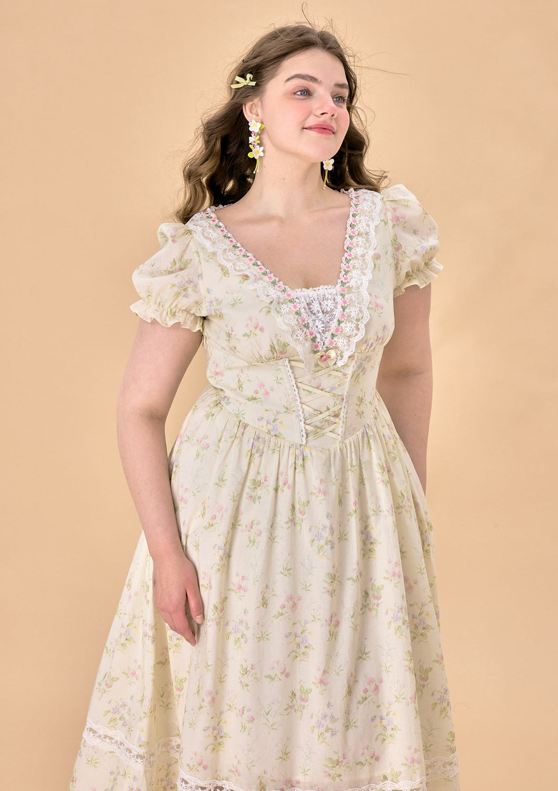 Curve &amp; Plus Garden Tea Party Corset Dress