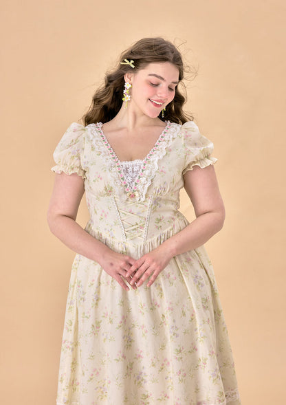 Curve &amp; Plus Garden Tea Party Corset Dress