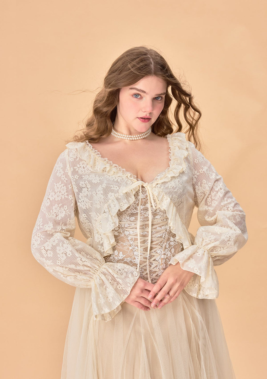 Curve &amp; Plus All-purpose Herb Sauce Cardigan
