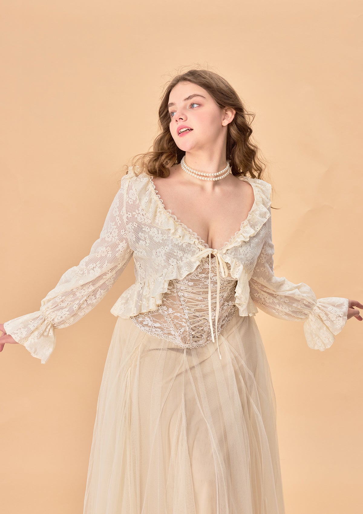 Curve &amp; Plus All-purpose Herb Sauce Cardigan