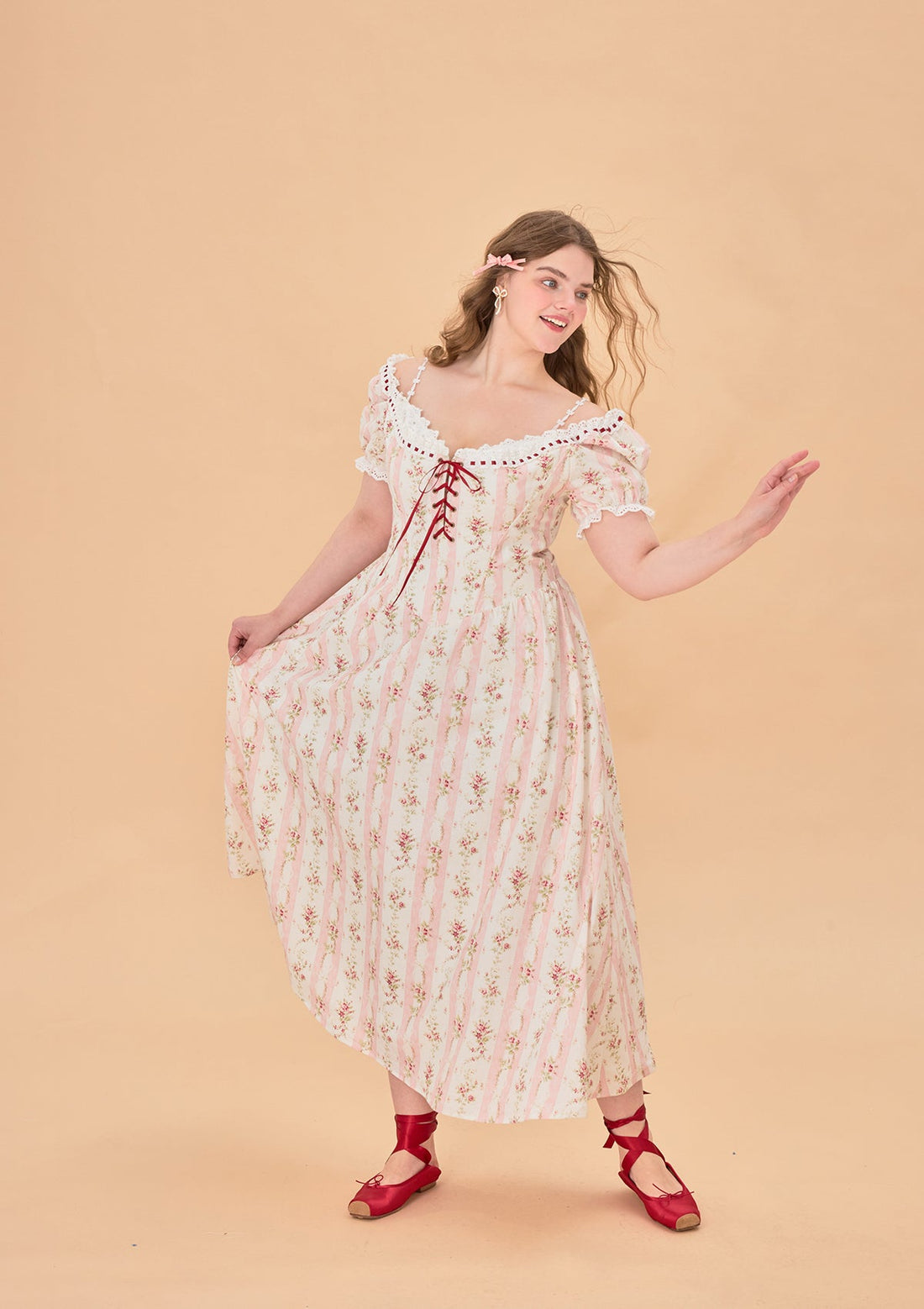 Curve &amp; Plus Audrey Tea Party Corset Dress