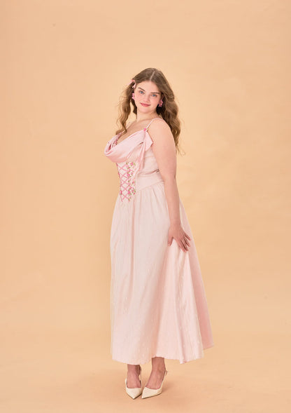 Curve &amp; Plus Tuberose Floral Loli Corset Dress