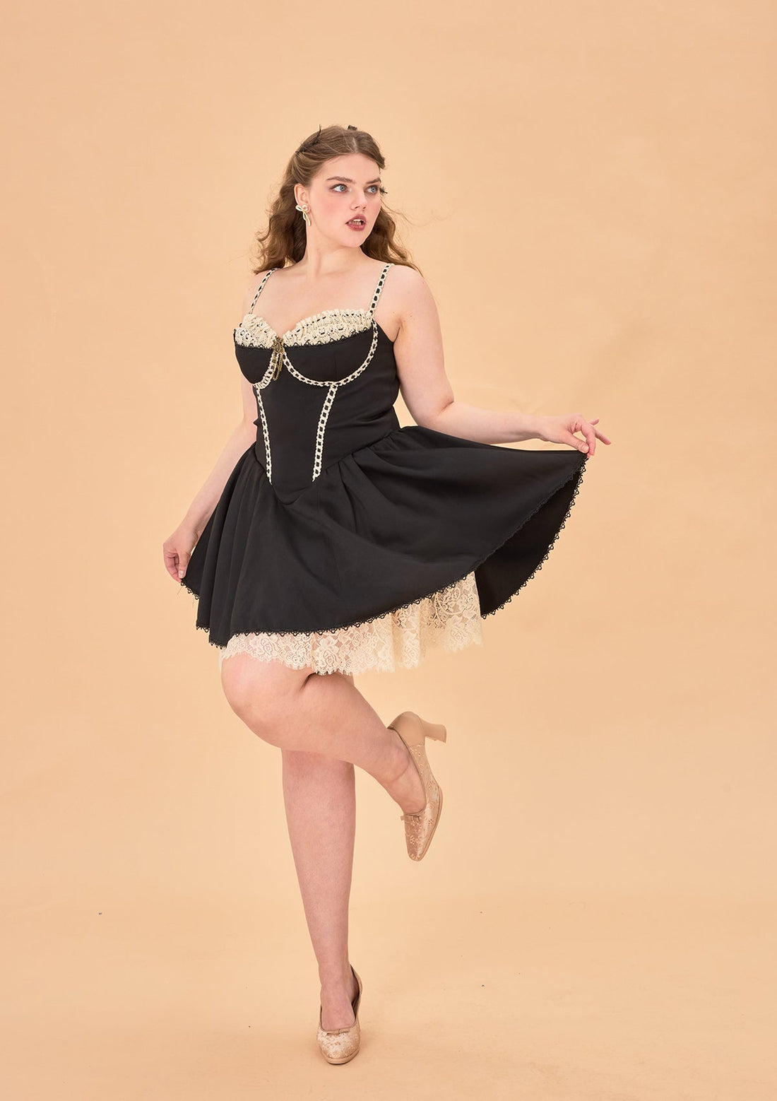 Curve &amp; Plus Kate the Schemer Corset Dress