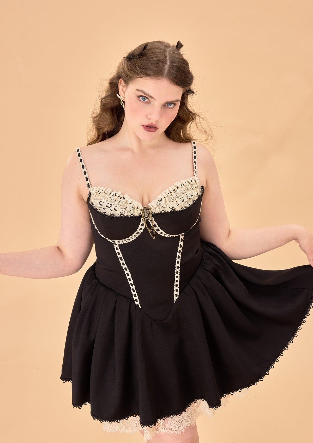 Curve &amp; Plus Kate the Schemer Corset Dress