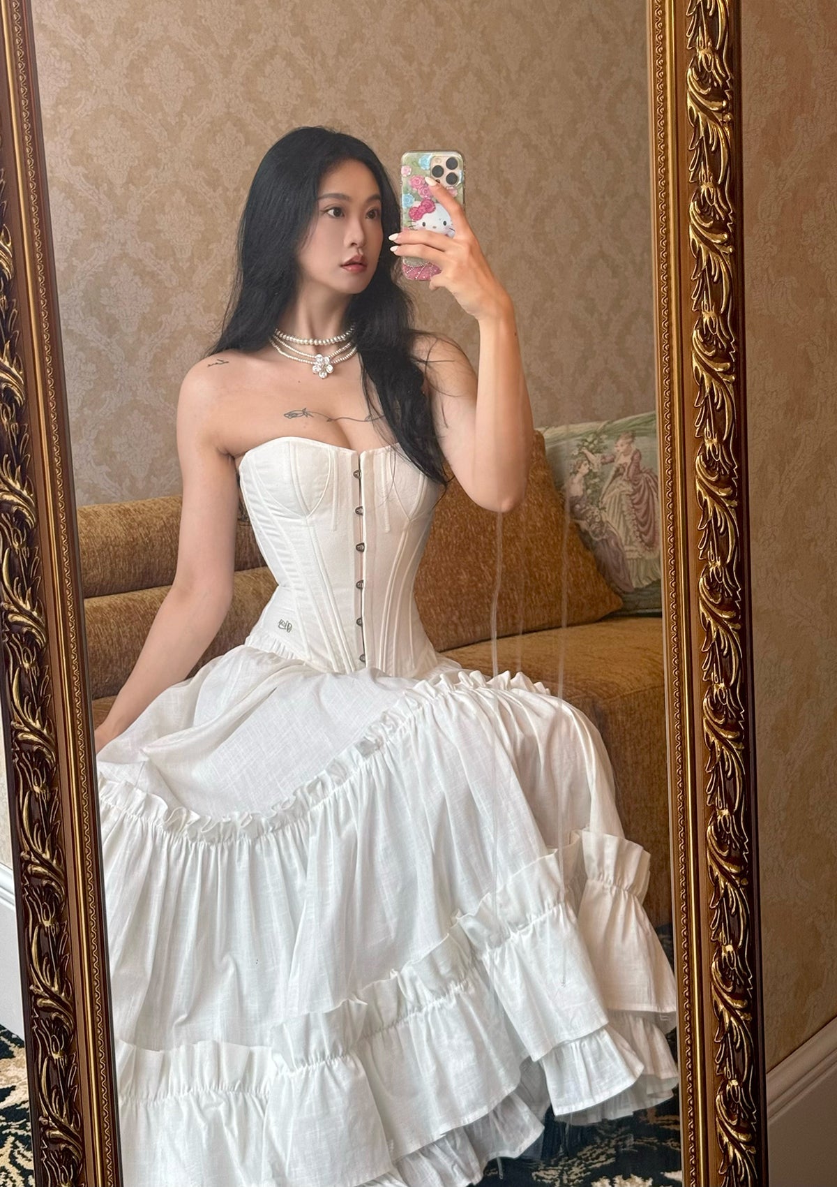 &quot;Pure White&quot; Cynthia Skirt
