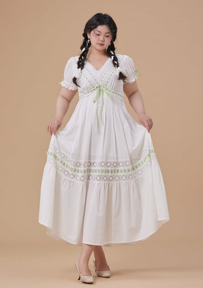 Curve &amp; Plus Green Apple Paradise Dress