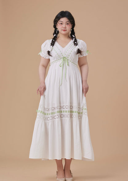 Curve &amp; Plus Green Apple Paradise Dress